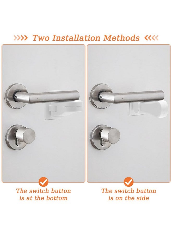 Coolrunner 6P Child-Proof Door Lock Coolrunner Baby Proofing Door Handle Locks, Child Proof Door Lever Lock with Strong Adhesive for Protecting Kids and Toddler - Image 4