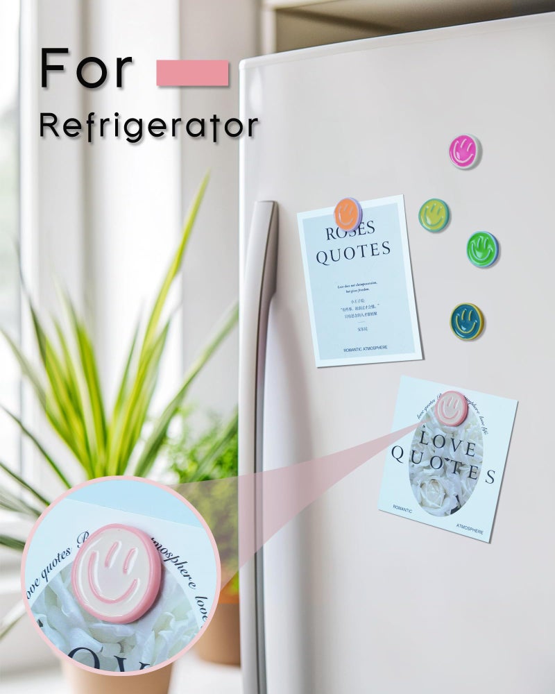 KEYDUACU 12 Pcs Cute Fridge Magnets, Fun Colorful Decorative Magnets for Lockers, Offices, Schools and Homes(12 Pcs - Mixed) - Image 5