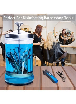 Disinfecting Jar, 33 Oz Manicure Disinfectant Jar, Small Glass Disinfectant Jar Container for Barber Supplies, Manicure Disinfecting Jar with Removable Basket for Nail Tool - pzsku/ZDBABB0E79E29D74DC33BZ/45/_/1691048254/bbb2b36f-a213-4835-9b7c-91d31082b2f3