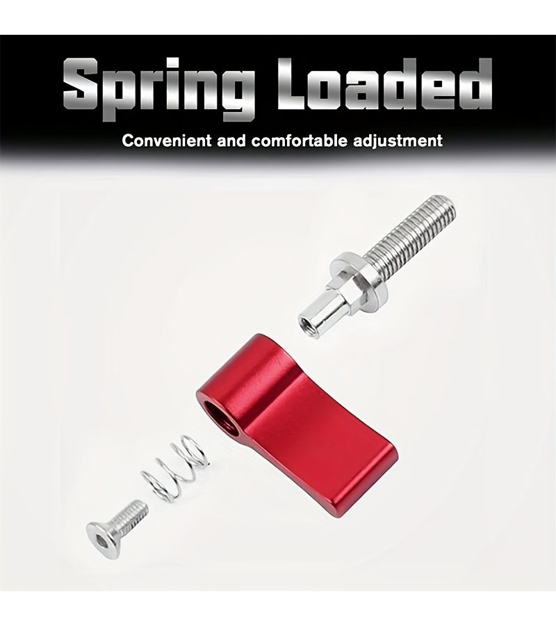 4pcs M6 15mm Adjustable Wing Thumb Screw Red Aluminum Alloy Rotating Knob Lever - Image 5