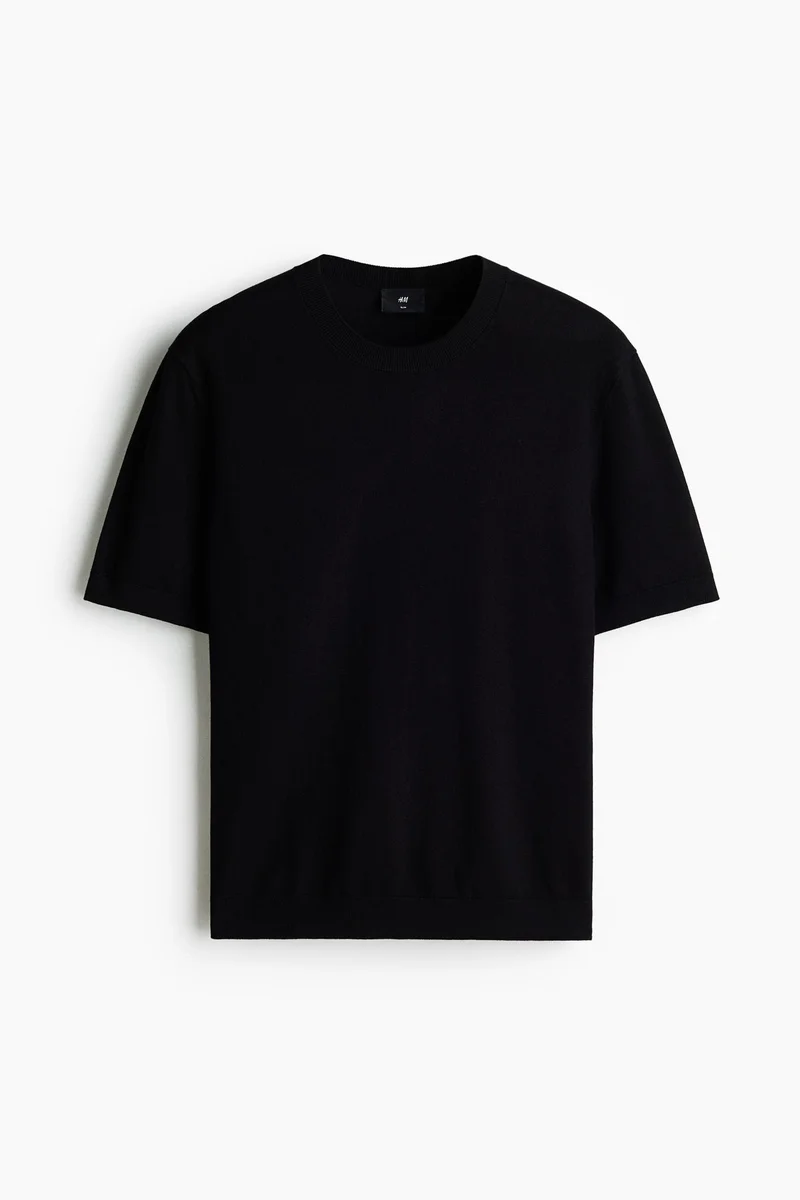 H&M  Slim Fit Knitted T-shirt for Men | Best Price UAE