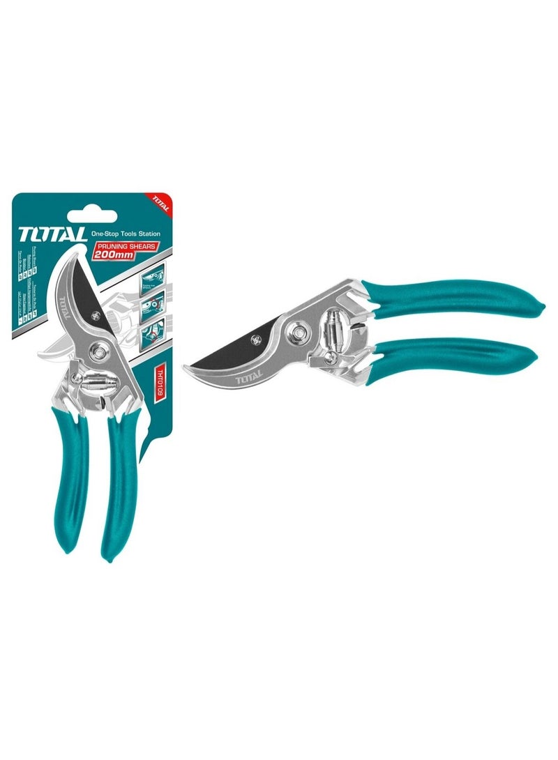 TOTAL 8-inch plant pruning shears, rubber handle - Image 1