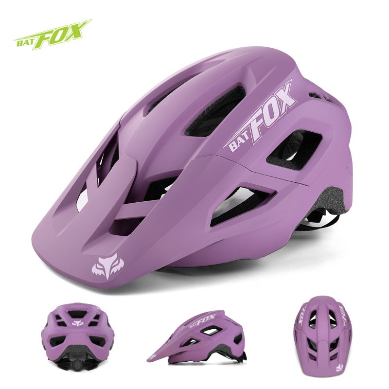 Generic BATFOX Mountain Bike Helmet Unisex Taro purple 