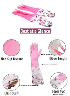 Generic 1 Pair Hand Gloves for Kitchen Dish-Washing, Cleaning, Gardening, Laundry and Sanitation and Lab Work  - Image 3