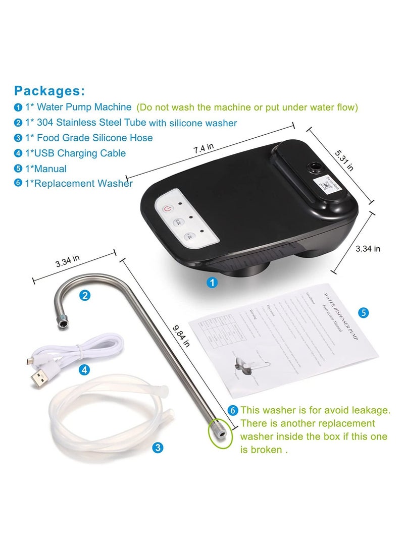 Automatic Electric Drinking Water Dispenser USB charging Portable Bottle Pump Bucket Usable With Gallons Ideal For Home Kitchen Office And Outdoors - Image 4