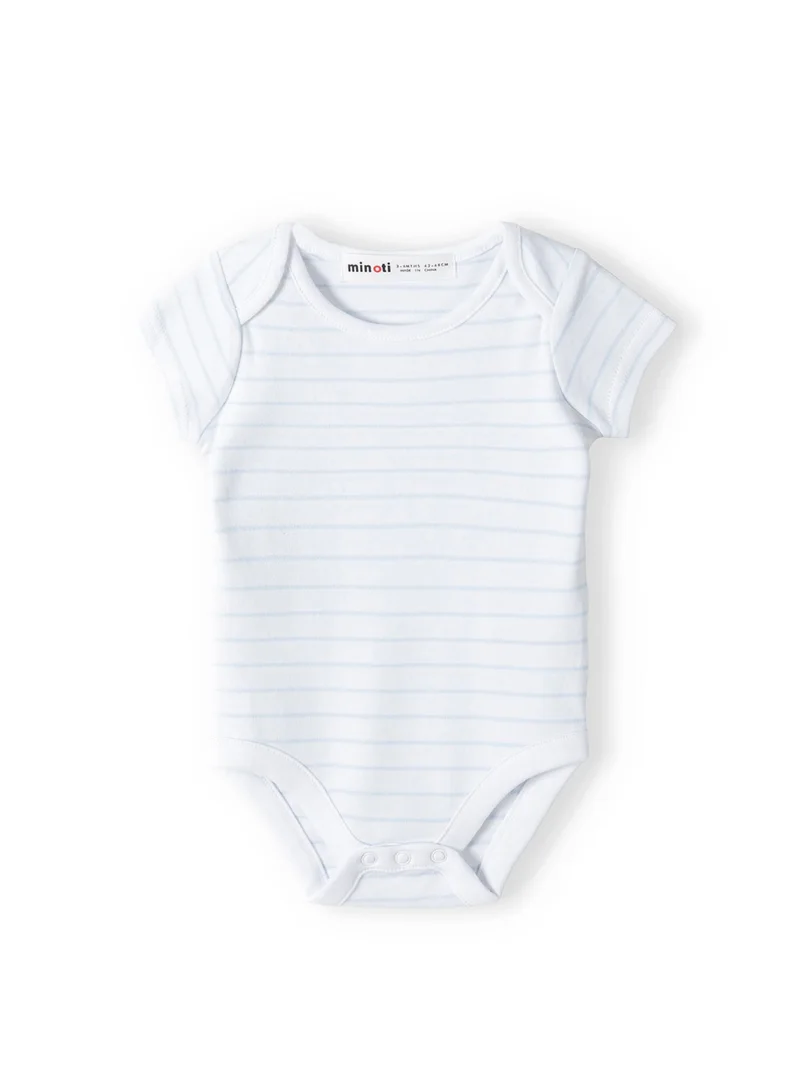 MINOTI 3-Pack Baby Boys Bodysuits with Short Sleeves and Print