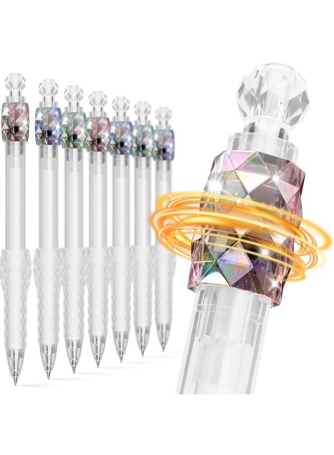Jimmidda 8 Pcs Gel Pens with Black Ink, 0.5mm Fidget Spinning Pens Fine Point Smooth Writing, Quick-dry Ink Pen with Grip for Journaling Taking Note, Cute Office School Gift Pens for Kids Adult - Image 1