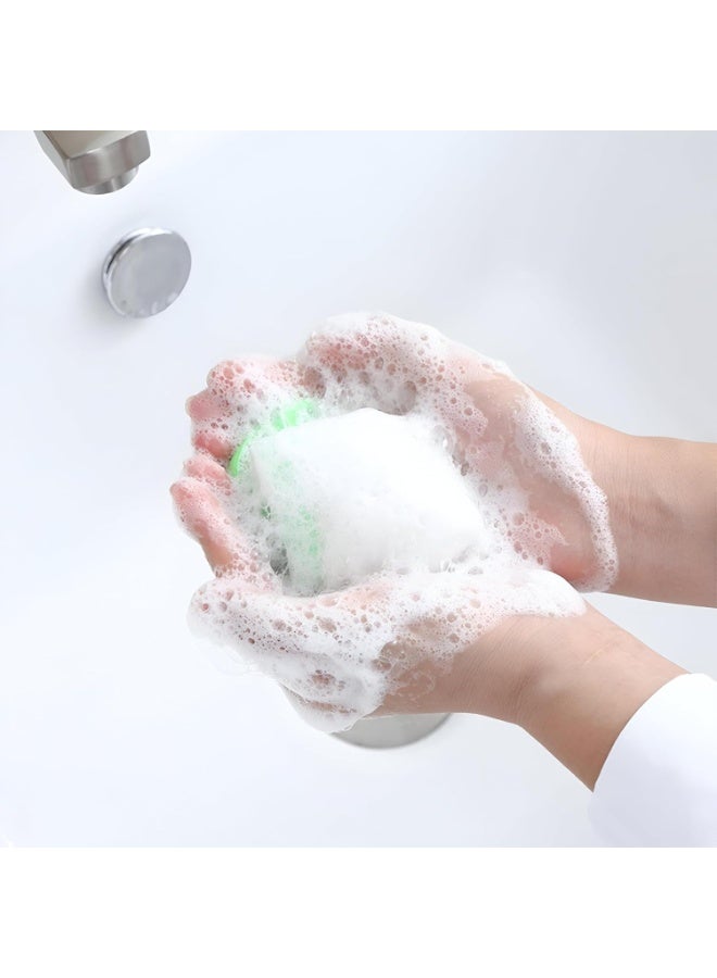 The amazing foaming soap bag produces a rich and quick foam, gently exfoliates the skin, and is suitable for the face and body (10 pieces) - multi-colored - Image 2