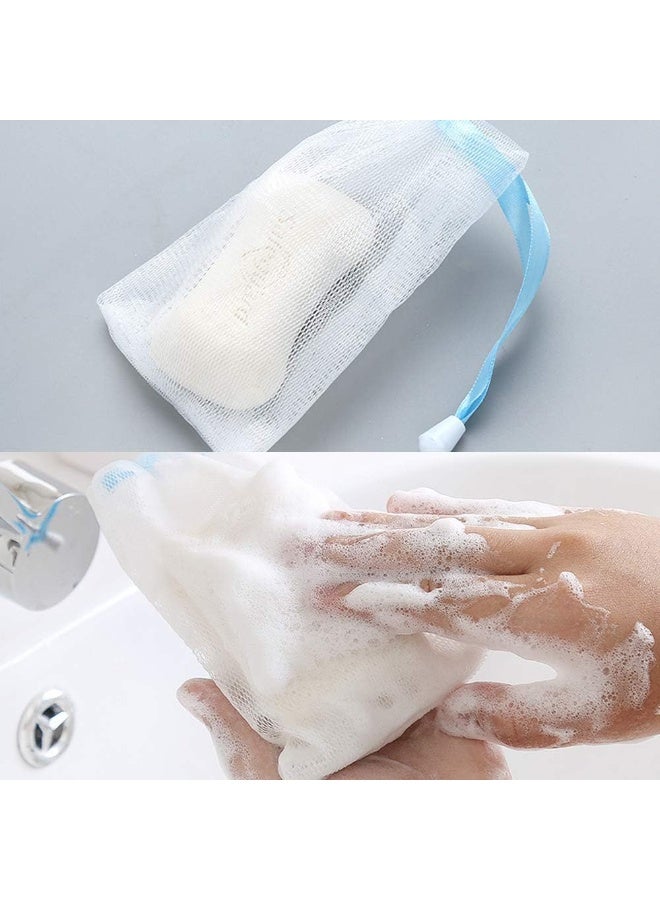 The amazing foaming soap bag produces a rich and quick foam, gently exfoliates the skin, and is suitable for the face and body (10 pieces) - multi-colored - Image 3