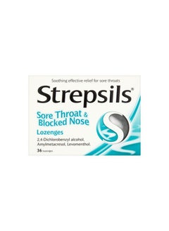 Strepsils Strepsils Sore Throat & Blocked Nose 24 Lozenges  - Image 2