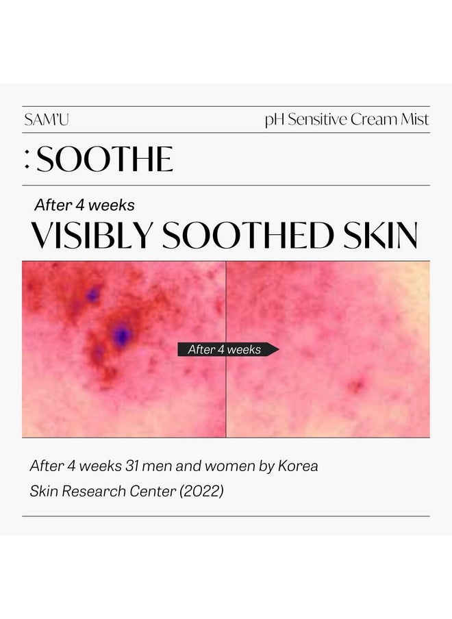 SAM'U SAM’U pH Sensitive Cream Mist - Ceramide Hydrating Spray Mist with Hyaluronic Acid & Allantoin - Korean Skin Care, Moisturizing & Barrier-Boosting Mist for Dewy Skin - 3.38 Fl. Oz  - Image 5