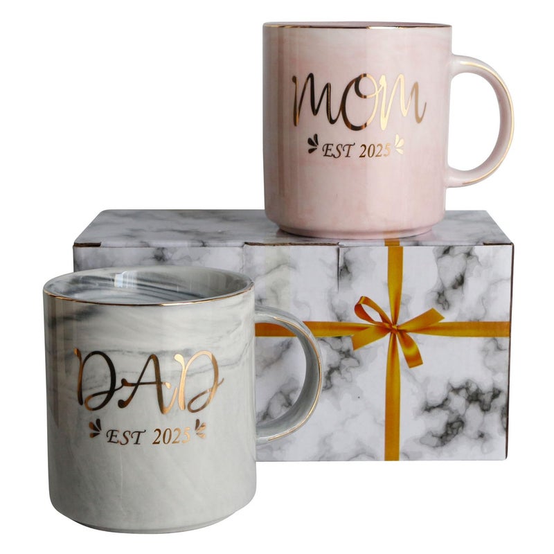 New Mom and Dad Est 2025 New Parents Pregnancy AnnouncementMommy and Daddy First Time Pregnancy GiftNew Parents Gifts For Couples 2025