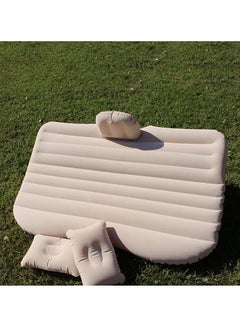 Inflatable travel mattress with pillow., multifunctional camping bed and sofa, car back seat.