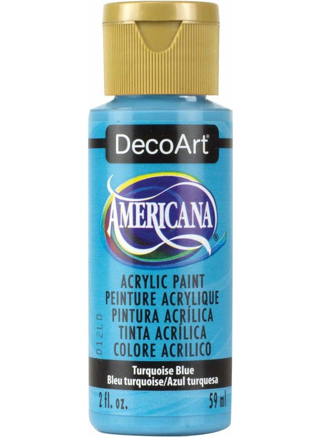 DecoArt Americana Acrylic Paint, 2-Ounce, Turquoise Blue - Image 1