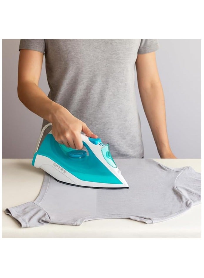 سوبر ويف كاوية بخار كهربائية بقدرة 2200 واط مع قاعدة من السيراميك غير قابل للالتصاق | مكواة بخار متعددة الوظائف - بخار/رذاذ/تنظيف ذاتي | خزان 450 مل - قاعدة سيراميكية - Image 5