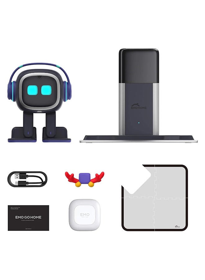 LIVING.AI LivingAI EMO Go Home AI Desktop Pet Robot - ChatGPT Enabled with Voice Commands & Dance Feature, Interactive Robot Pet with EMO Smart Lighting Automatic Charging Version - Black – Interactive Electronic Pet Toy for Kids Ages 3+ - Image 3
