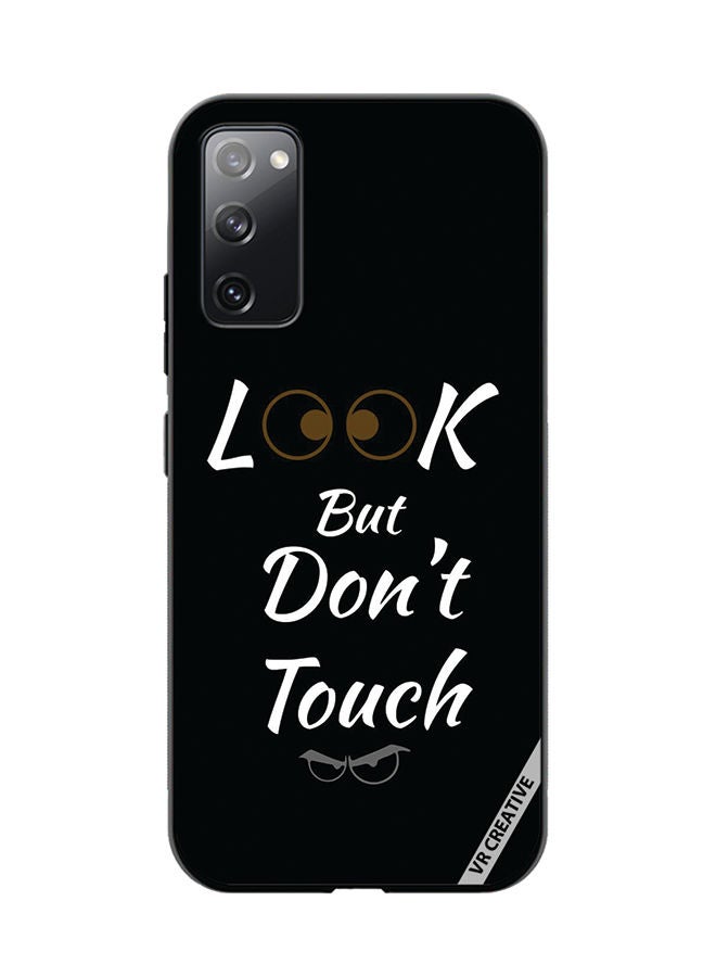 VR CREATIVE Protective Case Cover For Samsung Galaxy S20 FE 5G Look But Don't Touch Design Multicolour - Image 1