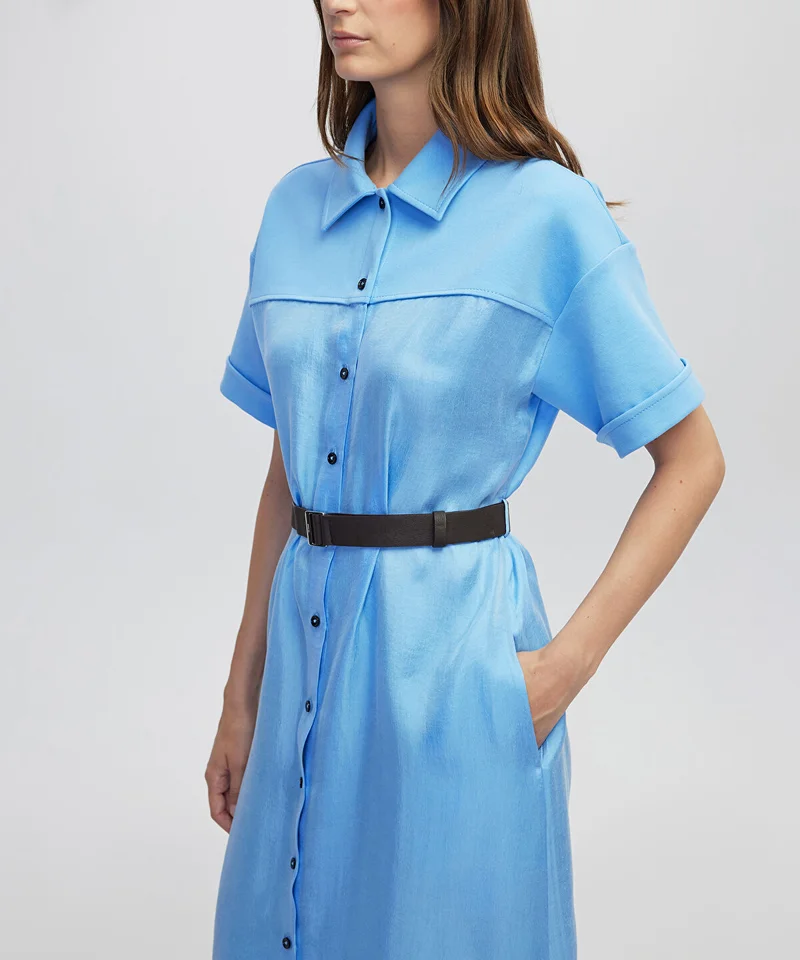 ابيكول Belted Shirt Dress