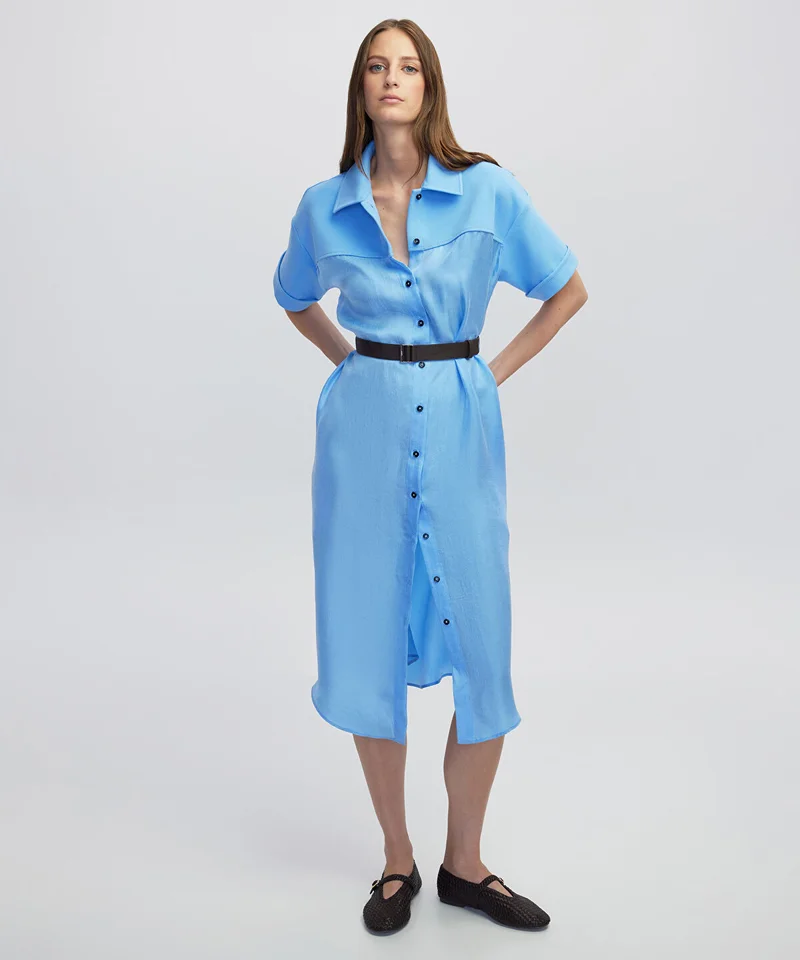 ابيكول Belted Shirt Dress