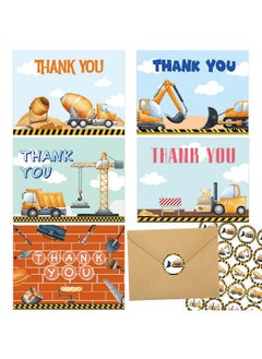 Construction Thank You Cards 24 Pack Kids Thank You Notes Greeting Cards With Envelopes Birthday Teacher Gift - pzsku/ZDBACBB5965FAD7085890Z/45/_/1731928212/2824339e-65d5-4877-86c9-7625f86e0ba2