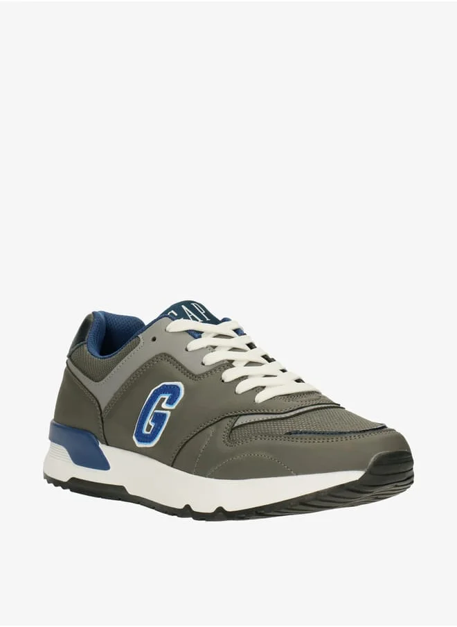 GAP Men's Logo Detailed Sneakers with Lace-Up Closure