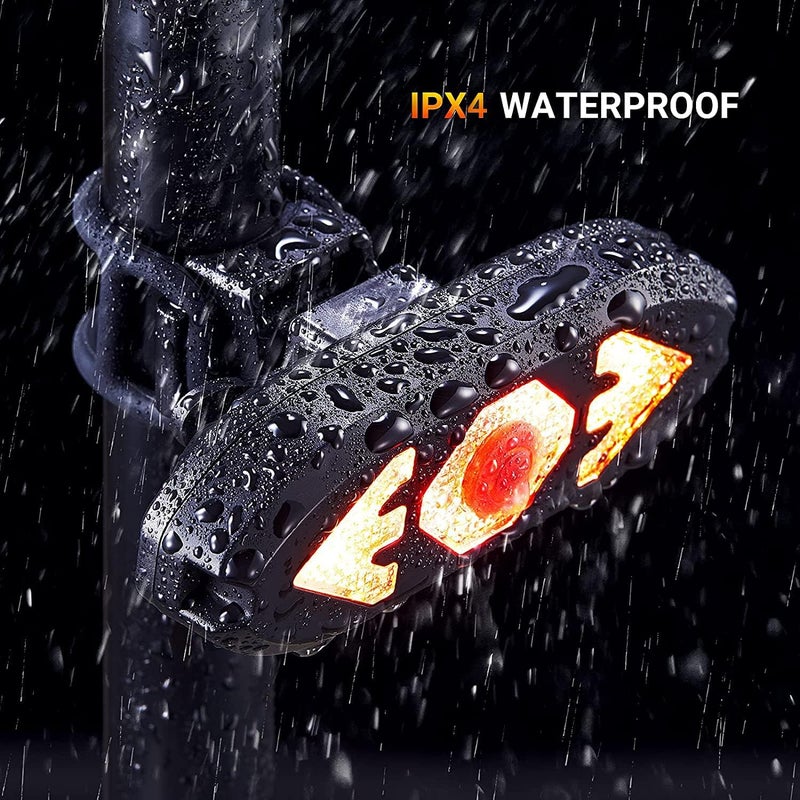 MOMIMO Bike Tail Light with Turn Signals Wireless Remote Control Waterproof Bicycle Rear Light Back USB Rechargeable Ultra Bright Safety Warning Cycling Taillight for Night - Image 4