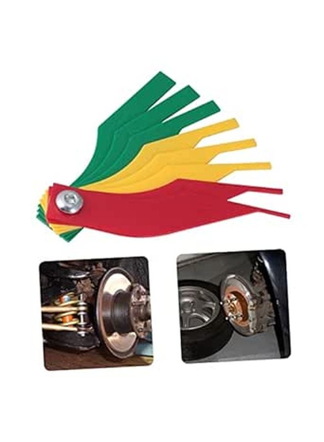 Brake Pad Thickness Gauge Tool with Coding System for Front and Rear Brakes - Image 1