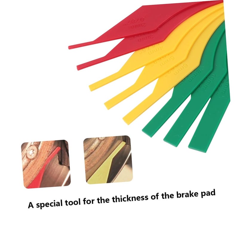 Brake Pad Thickness Gauge Tool with Coding System for Front and Rear Brakes - Image 5
