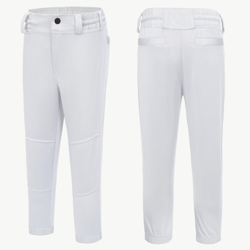 MIVEI 2T-16Y Toddler Youth Boys Baseball Pants - Kids Little Grils Tee Ball Softball Knicker Pants with Belt Loops UPF50+ - Image 2