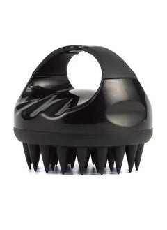 MOSH Hair Scalp Massager Shampoo BRush With Soft Silicone Bristles Black  - Image 1