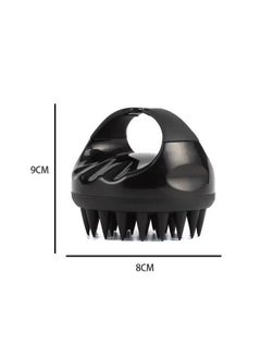 MOSH Hair Scalp Massager Shampoo BRush With Soft Silicone Bristles Black  - Image 4
