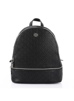 DejaVu Embossed Pattern One Main Compartment Backpack  - Image 1