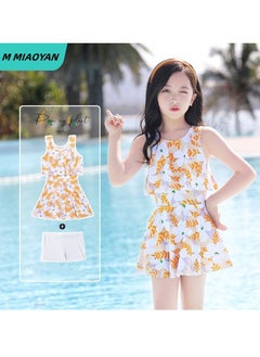 M MIAOYAN M MIAOYAN Kids Swimwear Summer Girls One Piece Swim Dress Set  - Image 1