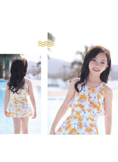 M MIAOYAN M MIAOYAN Kids Swimwear Summer Girls One Piece Swim Dress Set  - Image 3
