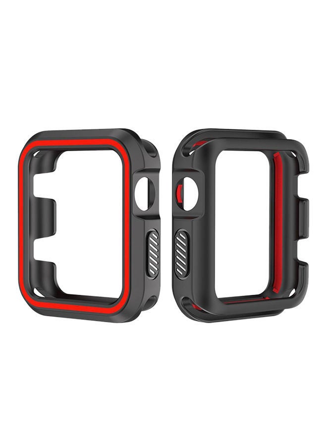 NIBEMINENT Protective Case Cover For Apple Watch Series 3 42 mm Black