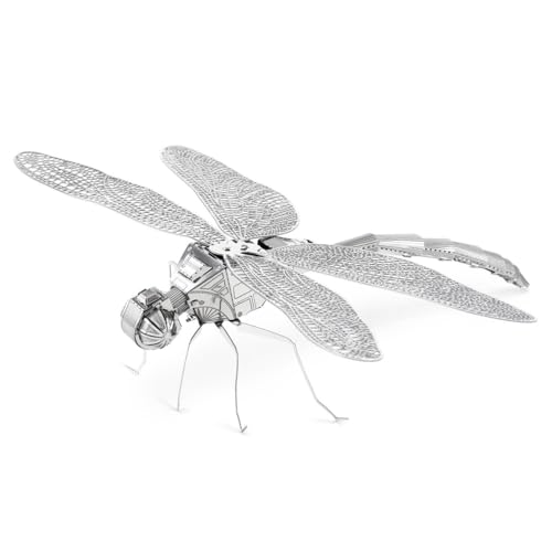 Professor Puzzle Fascinations Metal Earth Dragonfly 3D Metal Model Kit, silver - Image 2