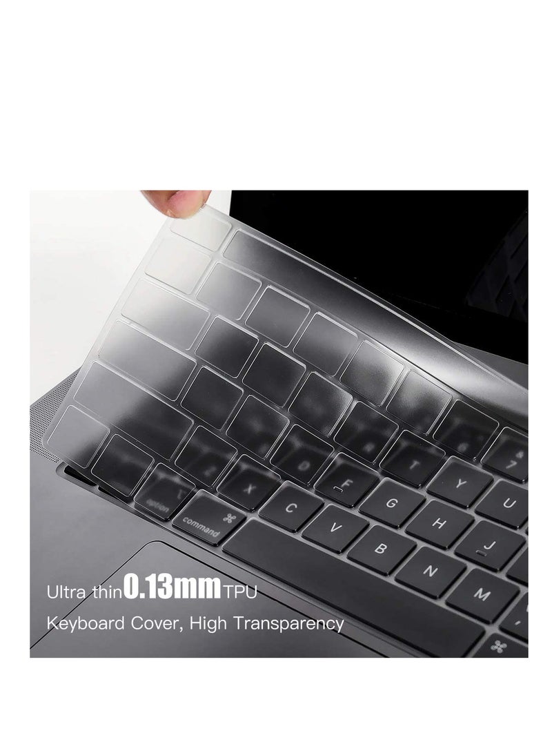 Keyboard Cover Skin for MacBook Pro 13'' M2/M1 Chip 2022 2021 2020 (Model A2338/A2289/A2251) and 2019 MacBook Pro 16'' (A2141) U.S Layout Accessories --Clear - Image 5