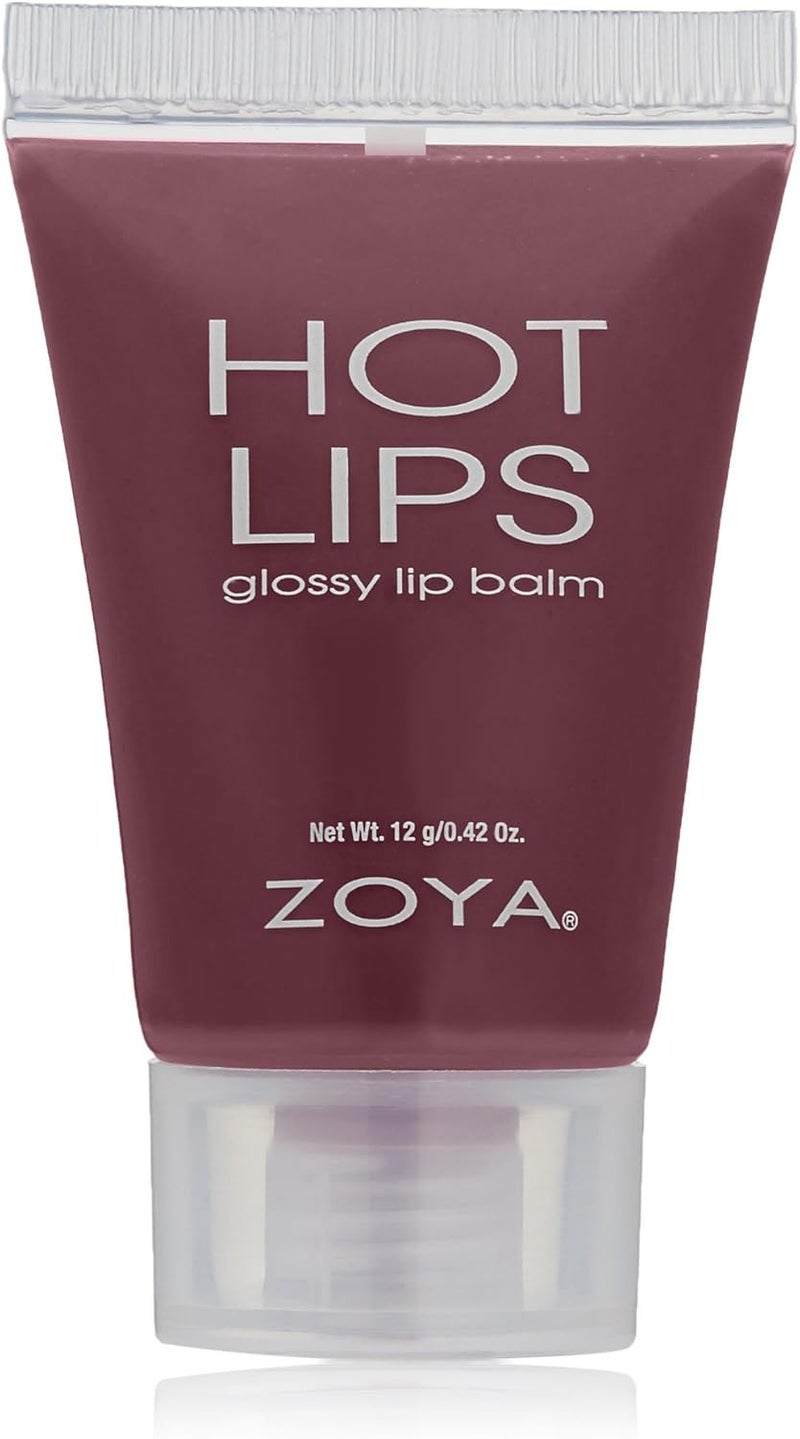 ZOYA Hot Lips Glossy Lip Balm in Visa - Hydrating Lip Treatment, 0.42 oz - Image 1