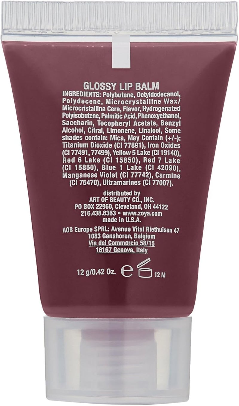 ZOYA Hot Lips Glossy Lip Balm in Visa - Hydrating Lip Treatment, 0.42 oz - Image 2