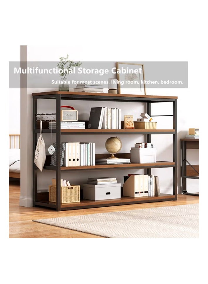 Storage Rack,4-Tier Oven Rack,100X 30 X120 CM Kitchen Cabinet,Bookshelf,Living Room Bookcases,Suitab Le For Corridor, Sofa, Living Room, Kitchen, Bedroom - Image 4