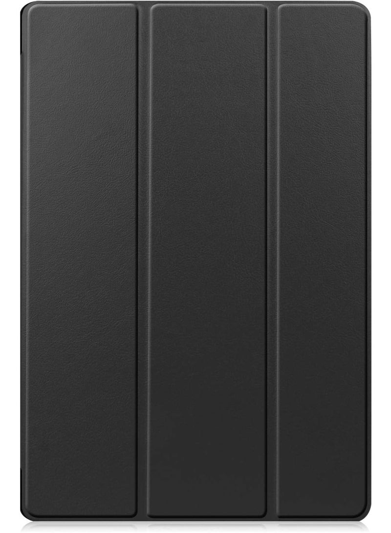 Case for Samsung Galaxy Tab S10+ Plus 2024 with S Pen Holder Premium Leather Flap Tablet Case with Stand Function Auto Wake/Sleep Cover (Black) - Image 2