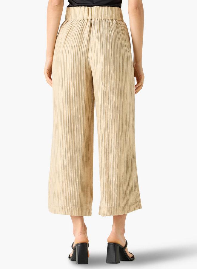 ايكونيك بنطلون واسع مطوي بخصر مطاطي أيقوني - Image 3