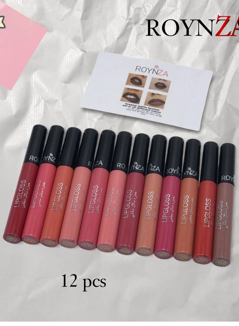 روينزا مجموعة أحمر شفاة روج مطفي مكون من 12 لون - Image 2