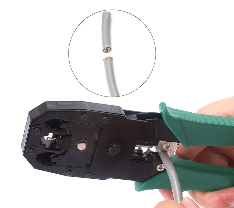 Stela 3 in 1 Modular Crimping Tool, RJ45, RJ11 Cat5E/Cat6 LAN Cutter with Cable Cutter - Image 4