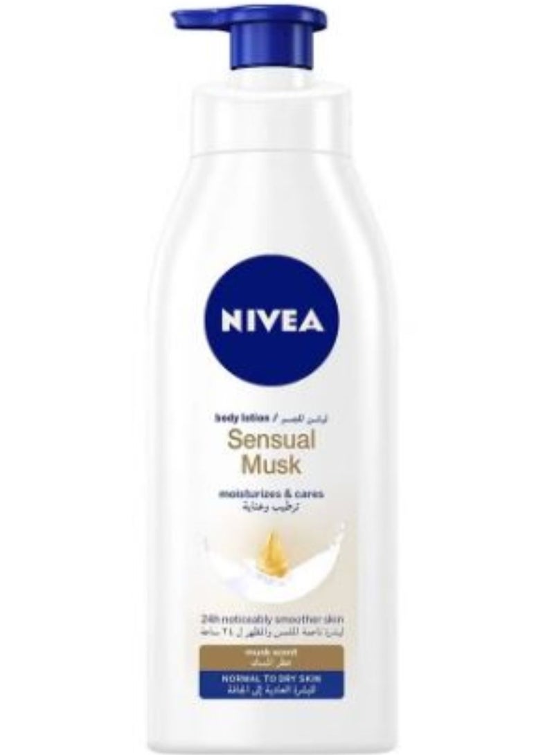 Nivea Body Lotion Moisturizing and Care for Normal Skin with Attractive Musk - 400 ml - Image 1