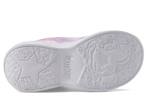 Skechers Kids Unicorn Dreams-Wishful MAGI Sneaker, Pink/Turquoise, 12 US Unisex Little Kid - Image 4