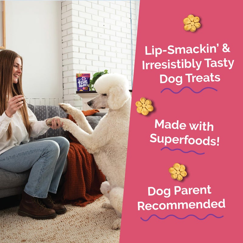 Fruitables Baked Dog Treats, Healthy Pumpkin Treat for Dogs, Low Calorie & Delicious, No Wheat, Corn or Soy, Made in the USA, Pumpkin and Apple Flavor, 12oz - Image 3