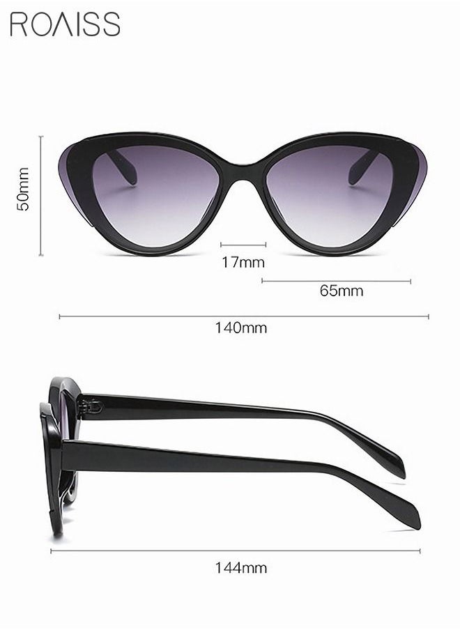 roaiss - 2 Pack Women's Cat Eye Sunglasses UV400 Protection Sun Glasses Fashion Eyewear for Ladies Party Street Photography 65mm - Image 1