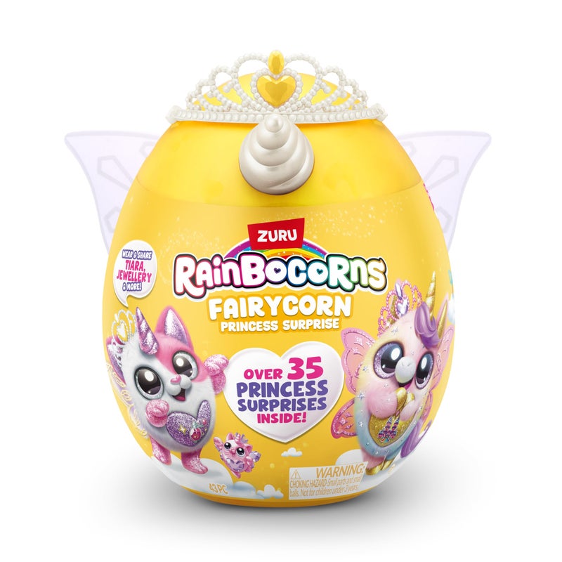 Rainbocorns Fairycorn Princess Surprise (Unicorn) by ZURU 11" Collectible Plush Stuffed Animal, Surprise Egg, Wearable Fairy Wings, Magical Fairy Princess, Ages 3+ for Girls, Children - Image 2