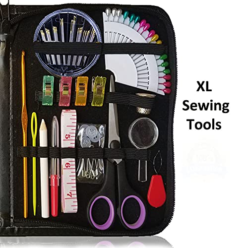 ARTIKA Sewing Kit for Adults and Kids (119 PCS) - Small Beginner Set w/Multicolor Thread, Needles, Scissors, Thimble & Clips - Emergency Repair and Travel Kits - Sewing Accessories and Supplies - Image 4
